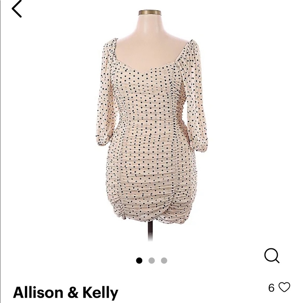 Allison & Kelly - NWT Sweetheart Neck Textured Ruched Minidress